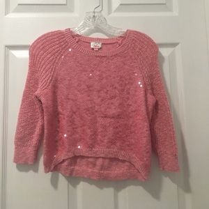JUSTICE LIKE NEW SEQUIN SWEATER
